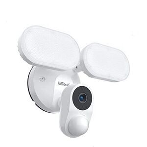 Iegeek Wifi Floodlight Security Camera 2K Motion Sensor Night Vision BOX BEAT UP